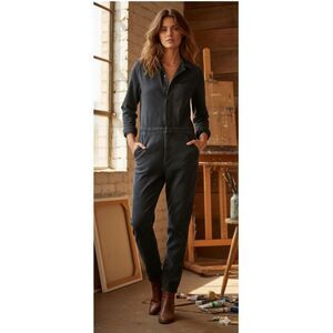 Denim & Supply Ralph Lauren Coveralls Y2K Black Workwear Chore Womens Size S / P